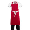 Grembiule Bavaglino Rosso in Policotone - Whites Chefs Clothing - Fourniresto