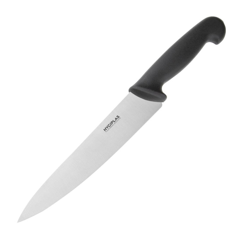 Coltello da cucina nero lama da 21,5 cm - Hygiplas - Fourniresto