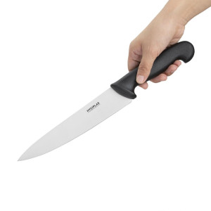 Coltello da cucina nero lama da 21,5 cm - Hygiplas - Fourniresto