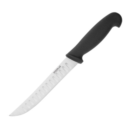 Couteau D'Office Alvéolé Noir Lame 12,5 Cm - Hygiplas - Fourniresto