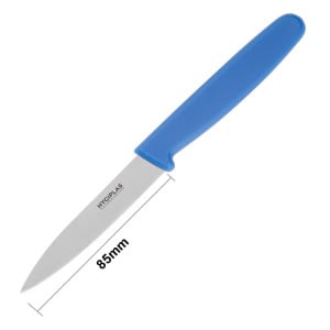 Coltello da ufficio lama blu 7,5 cm - Hygiplas - Fourniresto