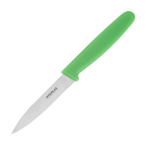 Coltello da ufficio lama verde 7,5 cm - Hygiplas - Fourniresto