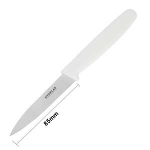 Coltello da ufficio lama bianca 7,5 cm - Hygiplas - Fourniresto