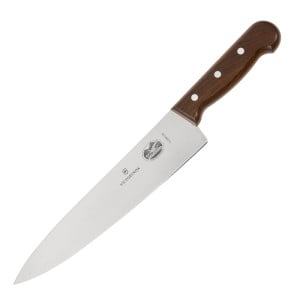 Coltello da cucina con manico in legno lama 25,5 cm - Victorinox - Fourniresto