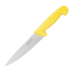 Coltello da cucina lama gialla 16 cm - Hygiplas - Fourniresto