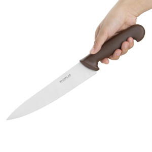 Coltello da cucina marrone lama 21,5 cm - Hygiplas - Fourniresto