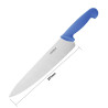 Coltello da cucina lama blu 25,5 cm - Hygiplas - Fourniresto