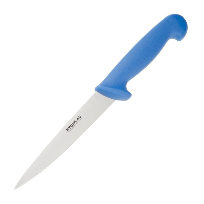 Coltello a filetto lama blu 15 cm - Hygiplas - Fourniresto