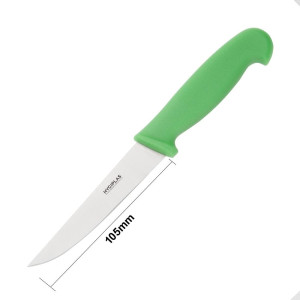 Couteau À Légumes Vert Lame 10 Cm - Hygiplas - Fourniresto