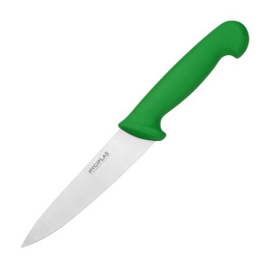 Coltello da cucina lama verde 16 cm - Hygiplas - Fourniresto