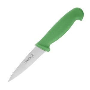 Coltello da ufficio lama verde 9 cm - Hygiplas - Fourniresto