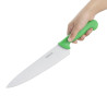 Coltello da cucina verde lama 25,5 cm - Hygiplas - Fourniresto