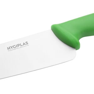 Coltello da cucina verde lama 25,5 cm - Hygiplas - Fourniresto