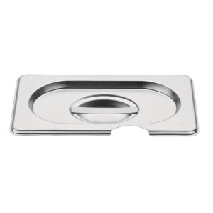 Stainless Steel Lid Gn 1/9 With Notch - Vogue - Fourniresto