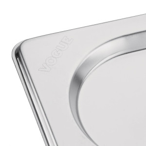 Stainless Steel Lid Gn 1/9 With Notch - Vogue - Fourniresto