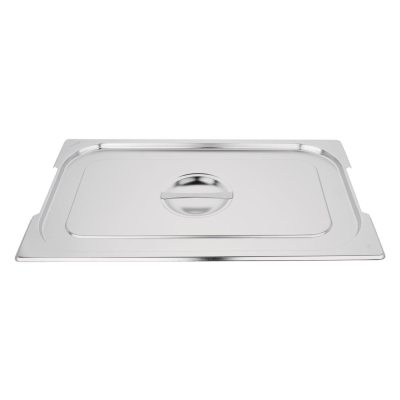 Coperchio Gn 1/1 In Acciaio Inox Per Contenitore Con Maniglie - Vogue - Fourniresto