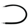 Black Welcome Cord with Stainless Steel Tip and Alloy Hooks L 1500 M - Bolero - Fourniresto