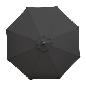 Parasol Noir Rond Ø 2,5 M - Bolero - Fourniresto