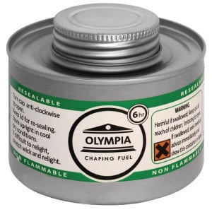 6H Combustible for Chafing Dish - Pack of 12 - Olympia - Fourniresto