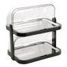 Piatto refrigerato a 2 piani con coperchio ribaltabile 440 x 320 mm - APS - Fourniresto