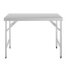 Folding Stainless Steel Table 1200 mm - Vogue - Fourniresto