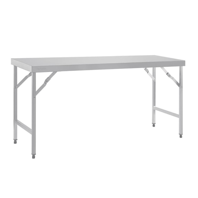 Large Folding Stainless Steel Table 1800 mm - Vogue - Fourniresto