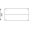 Tavolo di preparazione in acciaio inossidabile con supporto per vaschette GN 1200 x 600 mm - Vogue - Fourniresto