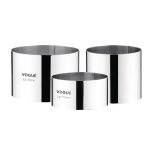 Cerchio in acciaio inossidabile Ø 90 mm H 60 mm - Vogue - Fourniresto