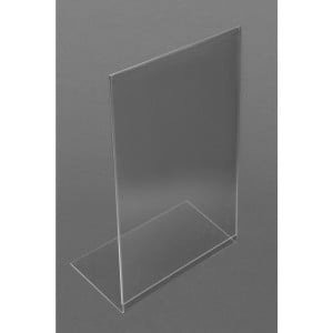 Slanted Acrylic A4 Menu Holder - Olympia - Fourniresto