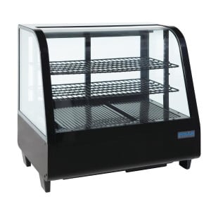 Vetrina refrigerata da banco nera 100 L - Polar - Fourniresto