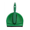 Soft Bristle Brush and Green Dustpan - Jantex - Fourniresto