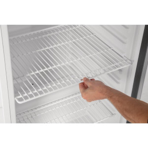 White 400 L Positive Refrigerated Display Case - Polar - Fourniresto