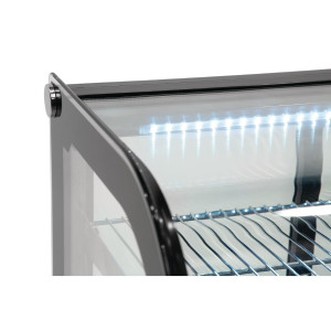 Vetrina refrigerata da banco nera 160 L - Polar - Fourniresto