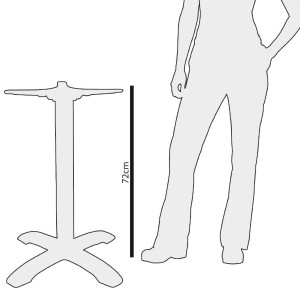 Piede del tavolo in ghisa Ø 610 mm - Bolero - Fourniresto