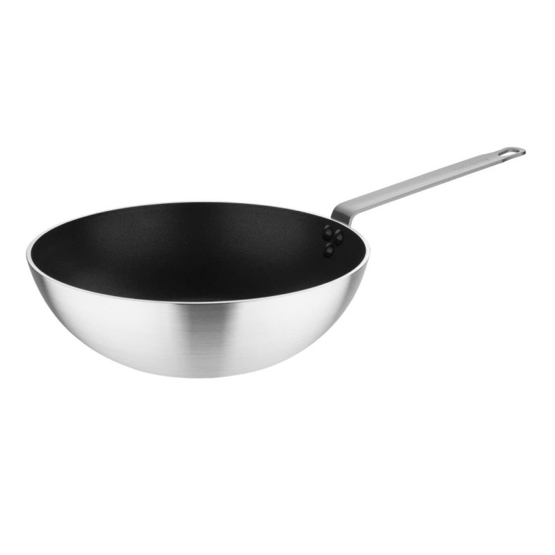 Wok Antiaderente In Teflon Platinum Ø 300 Mm - Vogue - Fourniresto