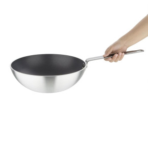 Wok Antiaderente In Teflon Platinum Ø 300 Mm - Vogue - Fourniresto