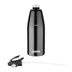 Sifone per acqua di Seltz nero 1 L - Olympia - Fourniresto