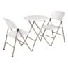 Folding Chairs White And Grey - Set Of 2 - Bolero - Fourniresto