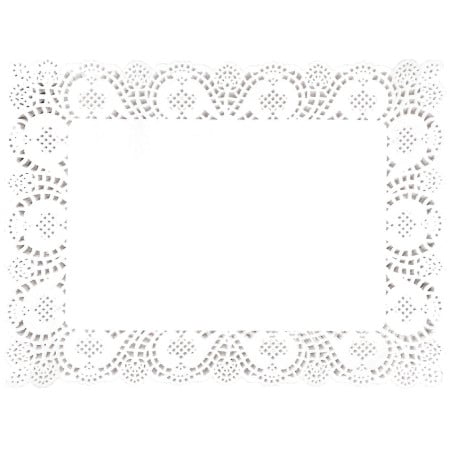 Rectangular Paper Doily 300 x 400 mm - Pack of 250 - Fiesta - Fourniresto