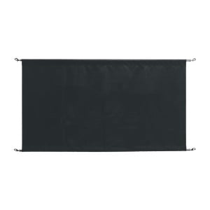 Black Canvas Barrier with Bars and Fixings - Bolero - Fourniresto