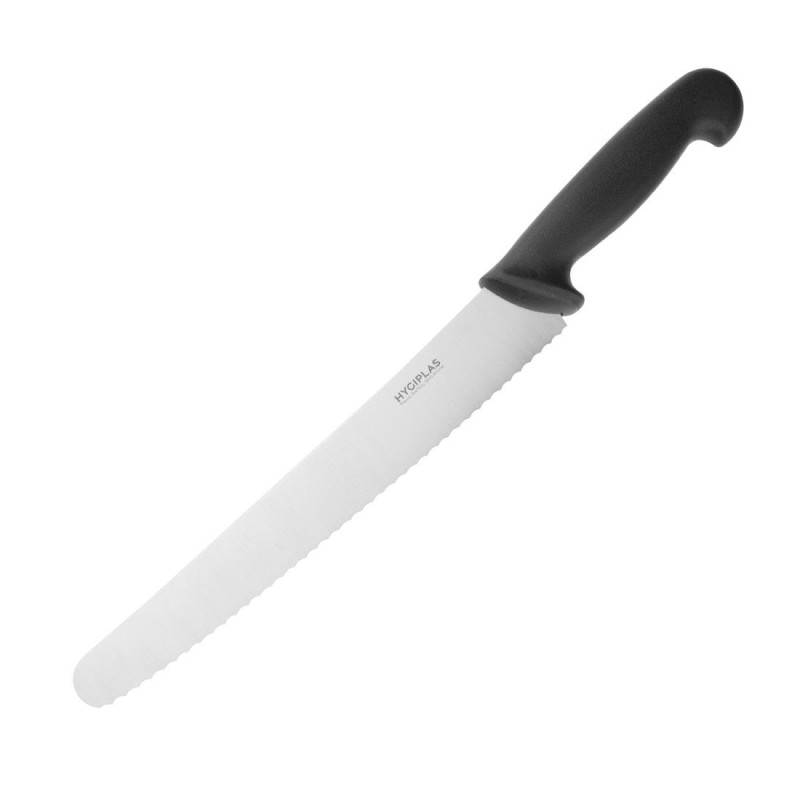 Coltello da pasticceria nero 25 cm - Hygiplas - Fourniresto