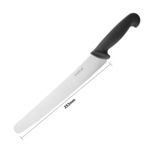 Coltello da pasticceria nero 25 cm - Hygiplas - Fourniresto