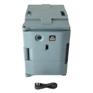 Contenitore Alimentare Termico Riscaldante Blu Ardesia 52 L - Cambro - Fourniresto