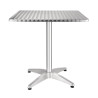 Tavolo Bistrot Quadrato in Acciaio Inox - 700 x 700 mm - Bolero - Fourniresto