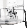 Glass Retro Water Dispenser with 8.5 L Base - Olympia - Fourniresto