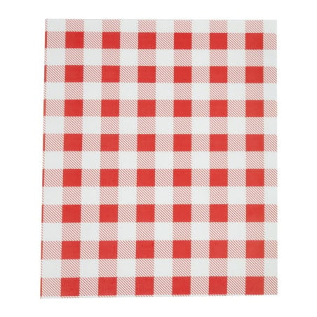 Greaseproof Paper Vichy Red 310 x 380 mm - Pack of 200 - FourniResto - Fourniresto