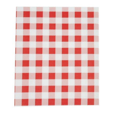 Papier Ingraissable Vichy Rouge 310 x 380 mm - Lot de 200 - FourniResto - Fourniresto