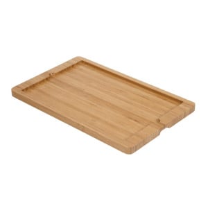 Piastra di supporto in legno per piatto in ardesia 330 x 210 mm - Olympia - Fourniresto