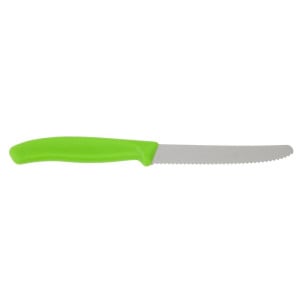 Coltello per pomodori verde lama dentellata 11 cm - Victorinox - Fourniresto