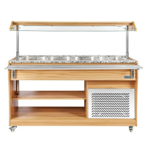 Buffet Refrigerato Centrale 4 GN 1/1 - Polar - Fourniresto